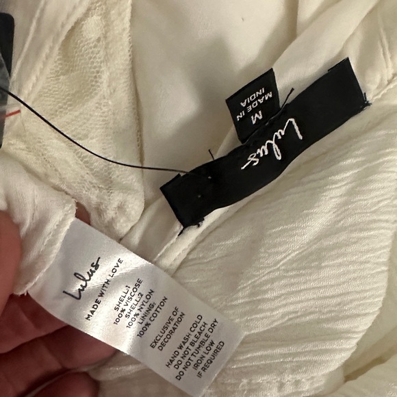 Lulu's Ivory Maxi Dress with Multicolor Embroidery - Picture 6 of 6